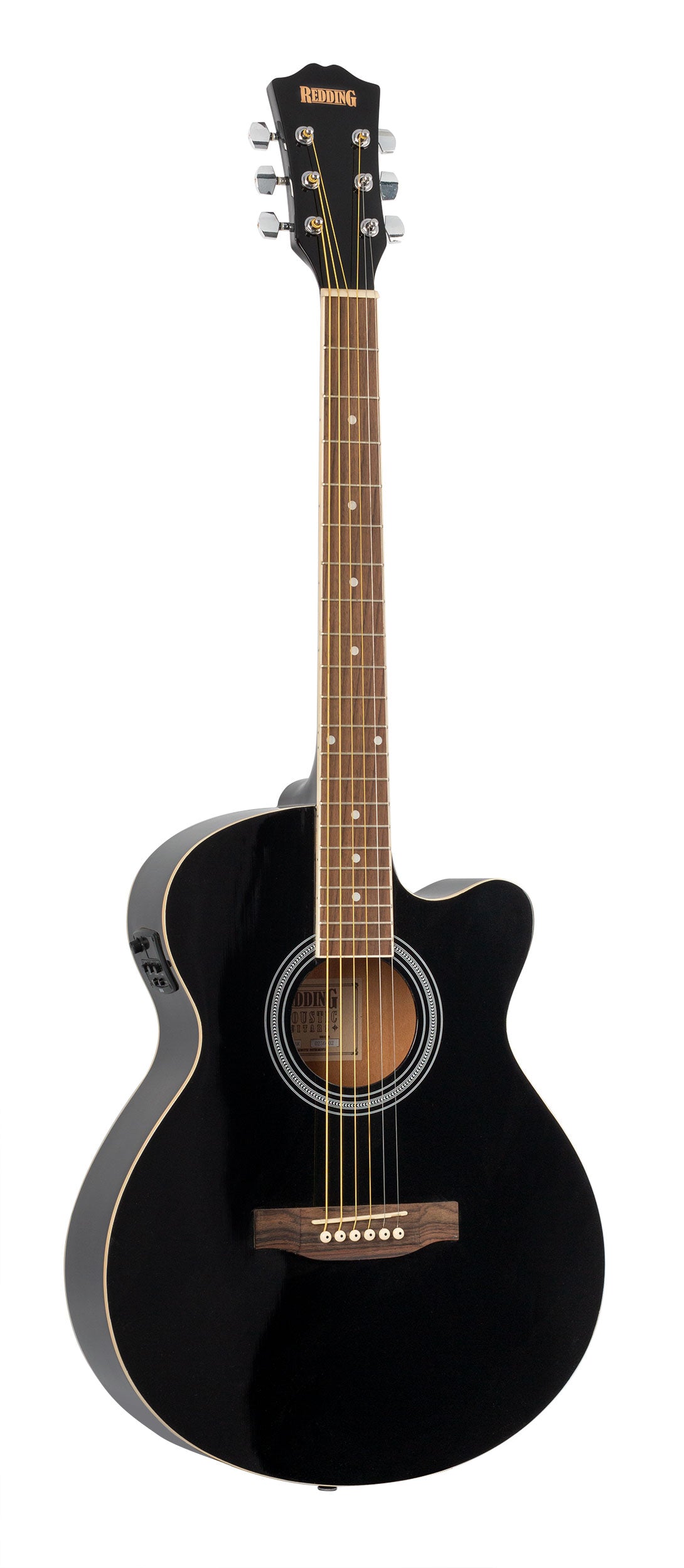 Redding | RGC51PCEBK | Grand Concert Electric/Acoustic Guitar | Black Redding | RGC51PCEBK | Grand Concert Electric/Acoustic Guitar | Black